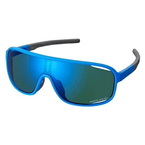 SHIMANO Gafas Y21, Occhiali Ciclismo Unisex-Adulto, Blu con Ridescape Gravel (Multicolore), Taglia Unica