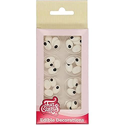 FunCakes Decorazioni di Zucchero Occhi Ovali Set/32