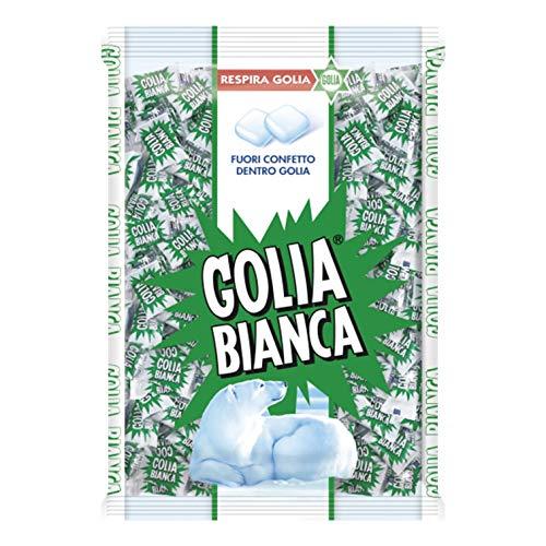 Golia Bianca Caramelle Dure Menta e Liquirizia - Busta da 1kg