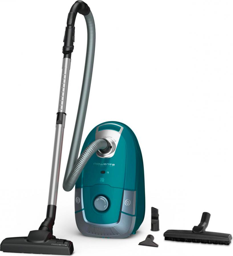 Aspirapolvere a Traino con Sacco Potenza 450 Watt Spazzola Pavimenti / Parquet - RO3142EA Power XXL