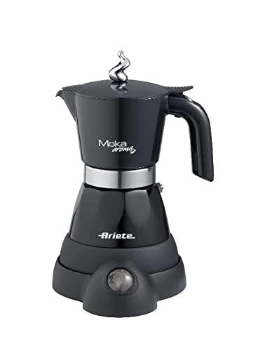 Ariete Moka Aroma 1358 - Moka Elettrica 2/4 Tazze - Nero
