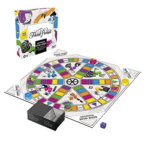 Hasbro Trivial Pursuit Decennio: 2010 - 2020, gioco da tavolo per adulti e adolescenti, gioco di domande e risposte su cultura popolare da 2 a 6 giocatori (Hasbro Gaming), Multicolore