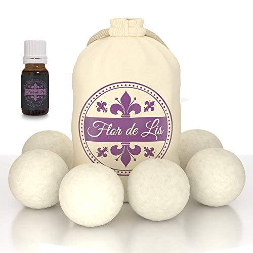 Palline per Asciugatrice con Olio Essenziale di Lavanda Flor de Lis