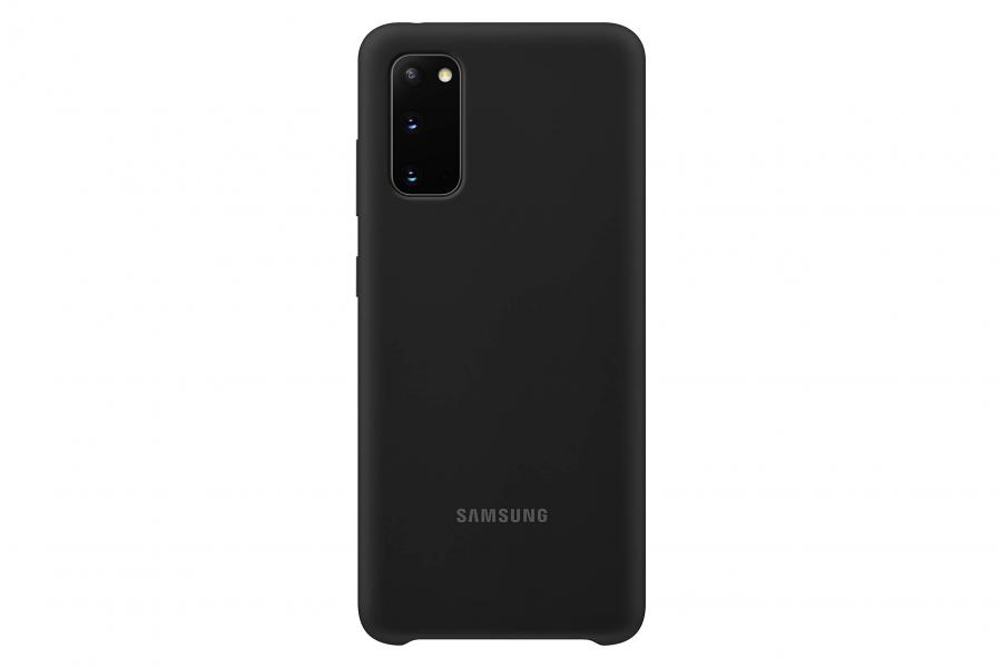 Samsung Silicone Custo Per Galaxy S20, Nero - 6.2 pollici