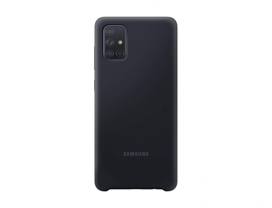 Cover in silicone nera per Samsung Galaxy A71
