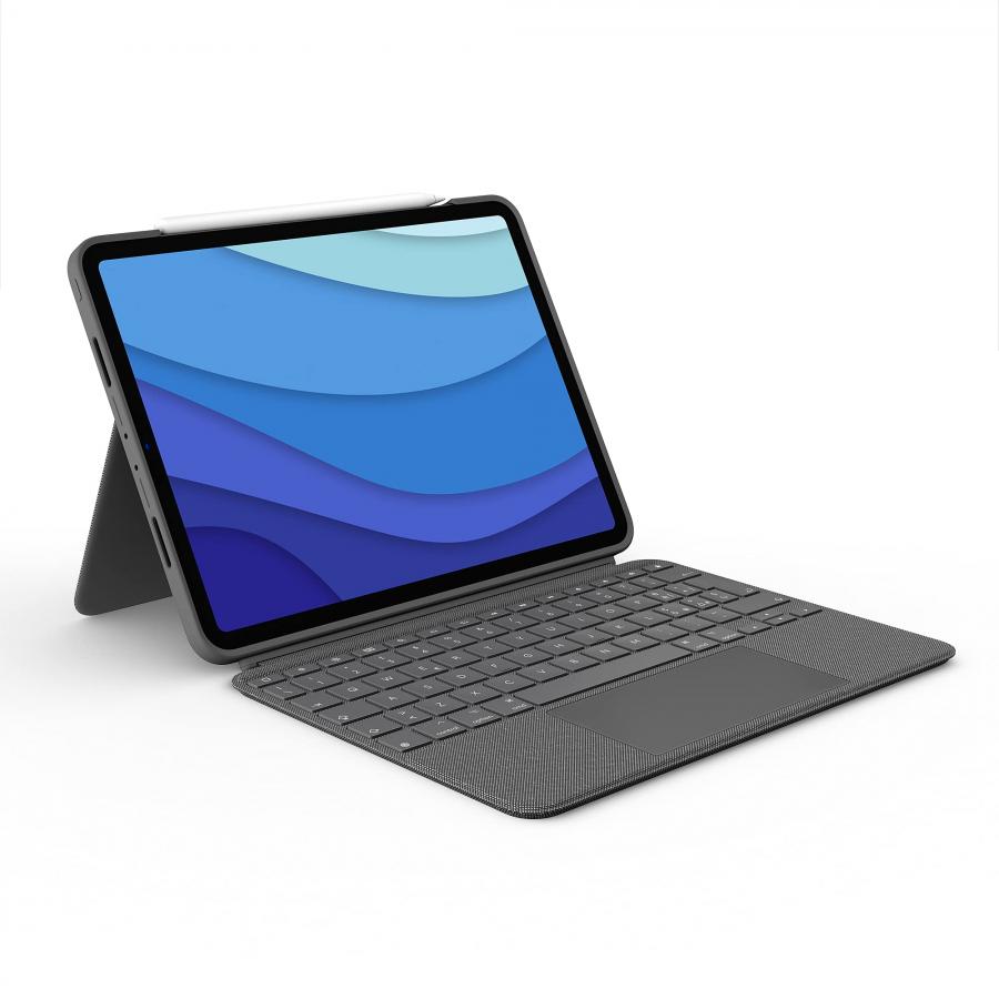 Logitech Combo Touch Custodia con Tastiera per iPad Pro 11 pollici (1a, 2a, 3a generazione)