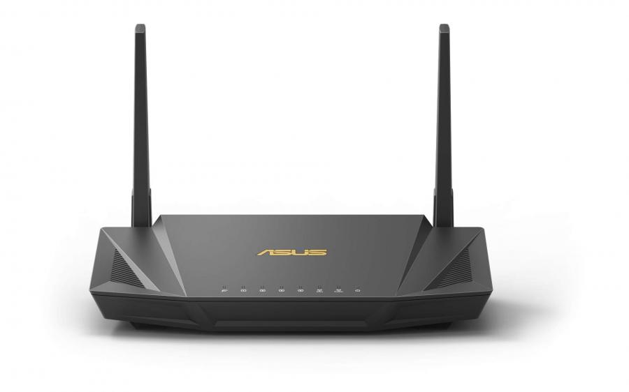 ASUS RT-AX56U Router Mesh Wifi 6 AX1800 Dual-band, Adatto per lavorare da casa, Aimesh, OFDMA + MU-MIMO tech, 1024 QAM, RangeBoost, Trend Micro AiProtection Pro, Supporto Dual WAN, 3G/4G