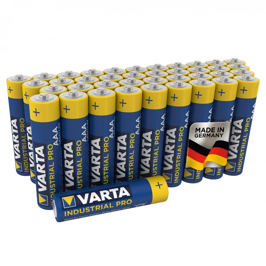 Varta Industrial Pro AAA LR03 - Confezione da 40 Batterie Alcaline