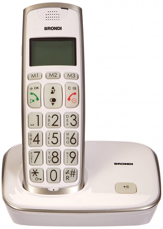 Brondi Bravo Gold Telefono Domestico Bianco