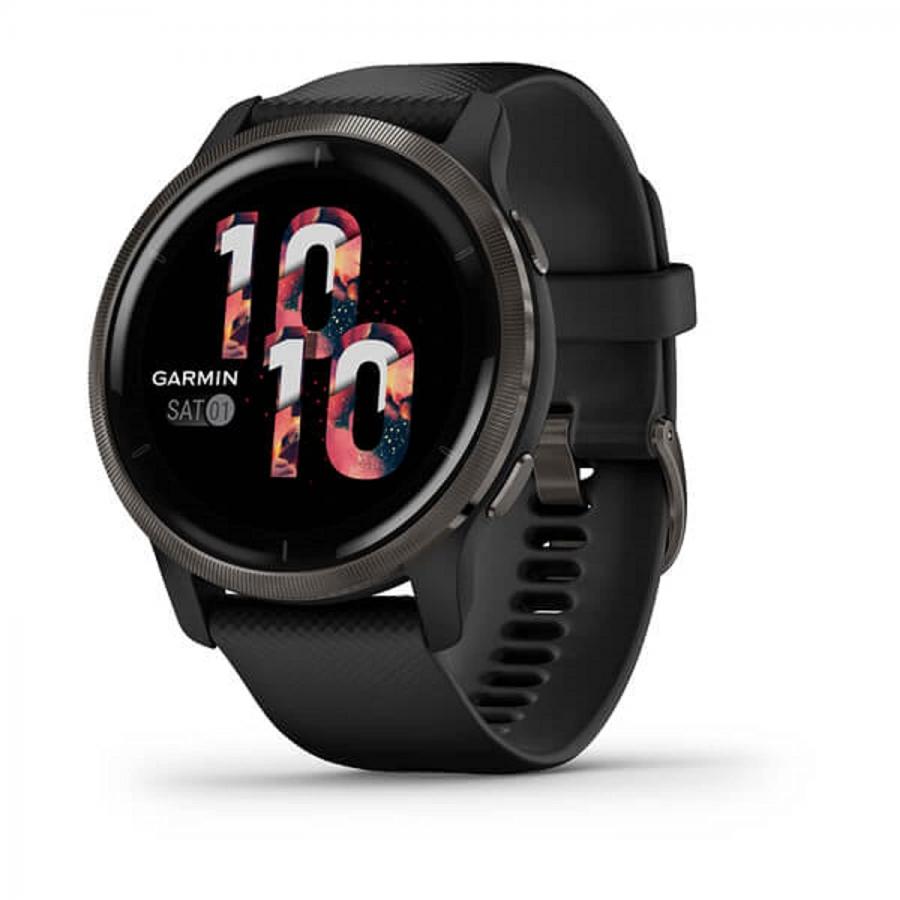 Garmin Venu 2 Slate & Black - Smartwatch GPS con Display AMOLED e Funzioni Avanzate