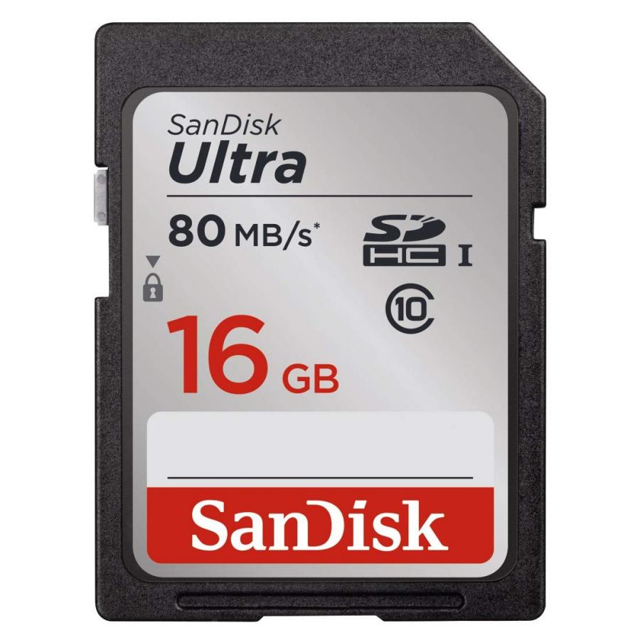 SanDisk Ultra Scheda di Memoria SDHC Traditional, Velocità fino a 80 MB/sec, 16 GB, Classe 10