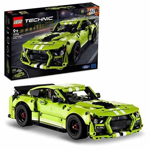 LEGO Technic Ford Mustang Shelby GT500, Modellino Auto da Costruire, Macchina Giocattolo, con App AR, 42138