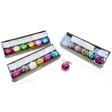 Set 6 Palline Segnaposto Mercury