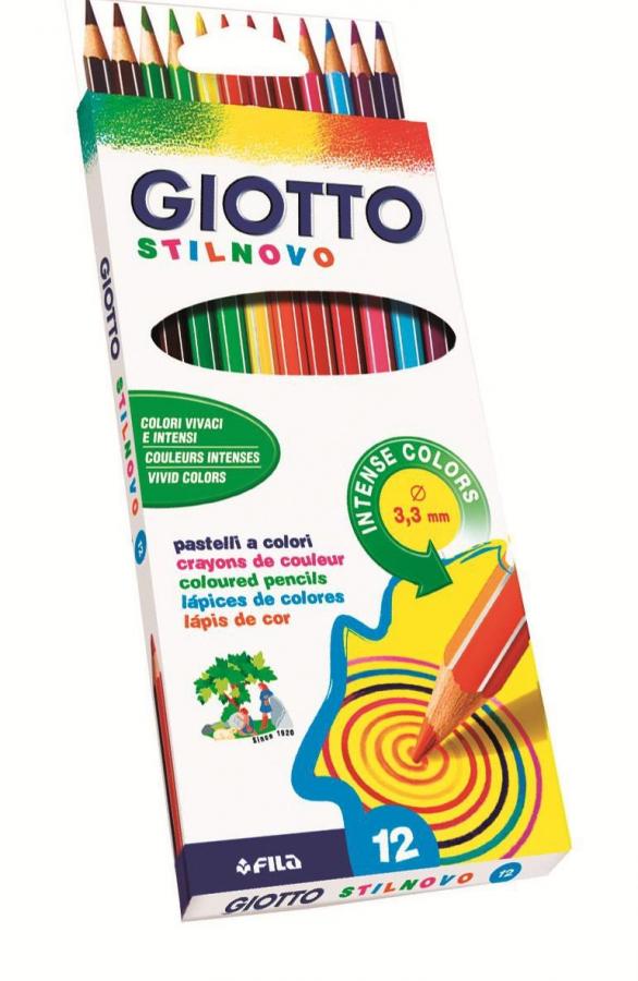 Giotto Stilnovo - Astuccio da 12 Pastelli a Colori