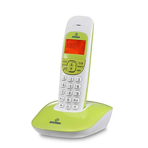 Brondi Nice Telefono Cordless Bianco/Verde