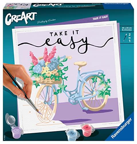Ravensburger - CreArt Trend Square Take it Easy, Dipingere Adult 14+ Anni, 200993