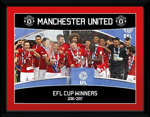 GB Eye Ltd, Manchester United, EFL Cup Winners 16/17, Foto incorniciata 30x40 cm