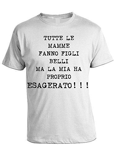 MA LA MIA HA Proprio ESAGERATO bubbleshirt Tshirt Tutte Le Mamme Fanno Figli Belli in Cotone by 