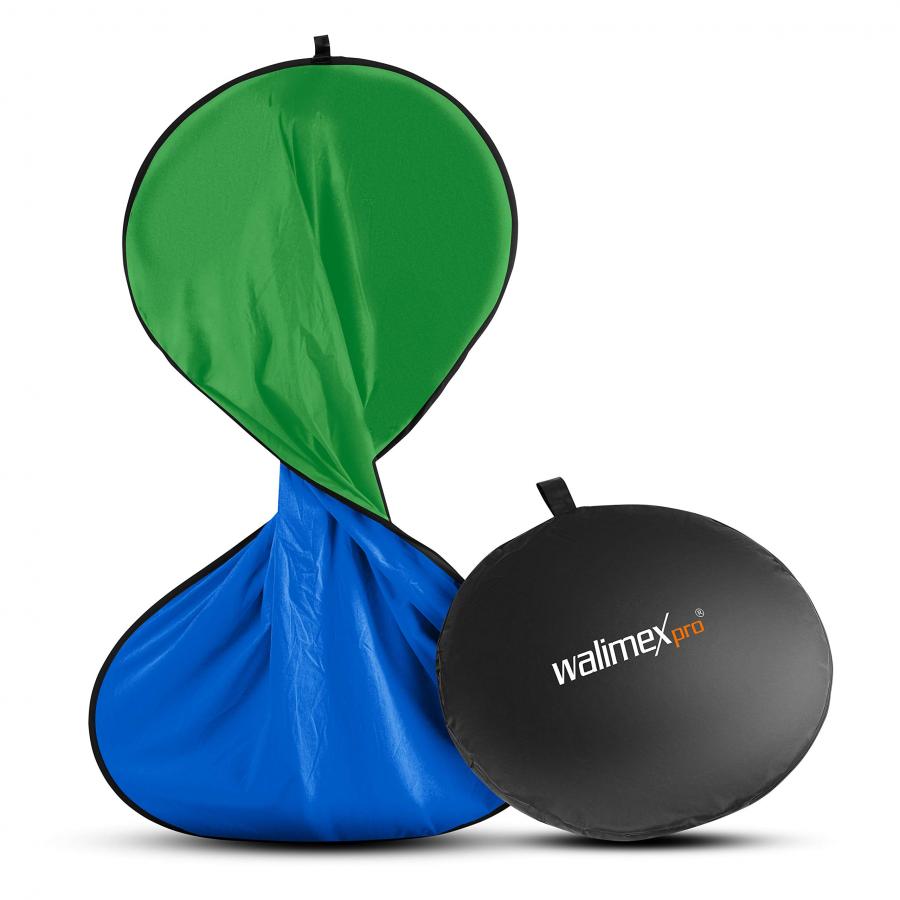 Walimex Pro-Sfondo pieghevole, 150 x 210 cm, colore: blu/verde