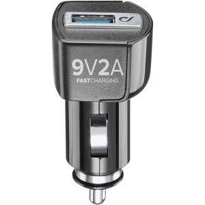 Cellularline USB Car Charger 18W - Huawei, Xiaomi, Wiko, ASUS And Other Smartphone
