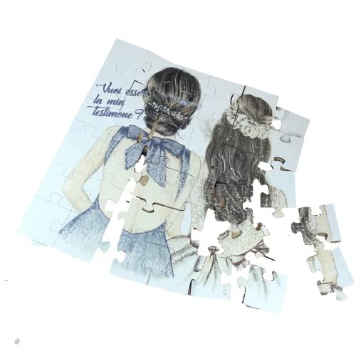 disegno a scelta Regalo testimone dello sposo personalizzato Vuoi essere il mio testimone? Puzzle per testimone maschio dello sposo per nozze matrimonio