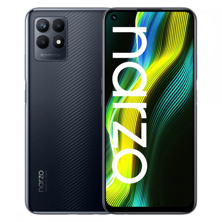 realme Narzo 50 4+128GB Smartphone, Processore Gaming Helio G96 FHD+ UltraAdaptive Refresh 120Hz Tripla camera AI 50MP Quick Charge 33W MegaBatteria 5000mAh DRE Dual Sim 1xMicroSD Speed Black