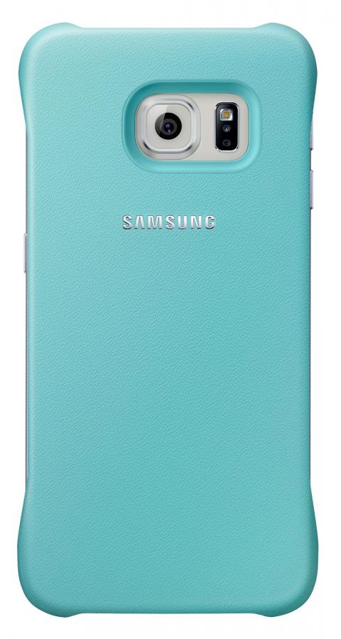 Samsung Custodia Protective Cover in finta pelle per Galaxy S6 edge, Menta [EU]