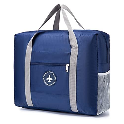 KSIBNW Borsone da Viaggio Pieghevole,30L Borsone da Viaggio Ultra Leggero  Ripiegabile con Fissato Sulla Custodia del Trolley,Borsa per Organizzare la  Spalla,Borsa Weekend per Bagagli Campeggio