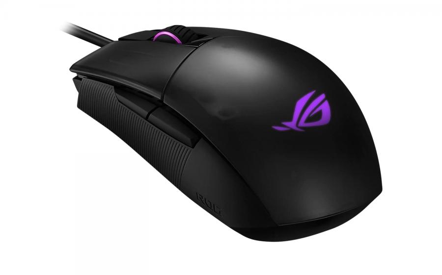 ASUS ROG Strix Impact II Mouse Gaming RGB ottico ergonomico e ambidestro, 6200 DPI, illuminazione Aura Sync
