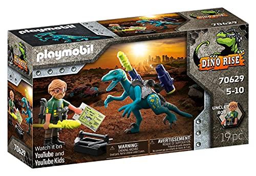 PLAYMOBIL Dino Rise 70629 - Uncle Rob: Preparazione per la Battaglia