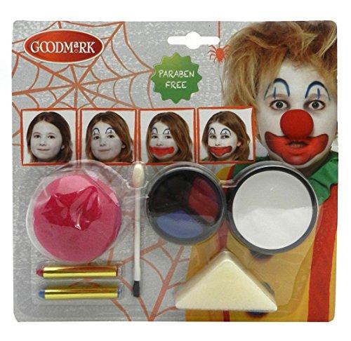 Good Mark schmink Set gruseliger Clown, confezione da (2 X 10 pezzi)