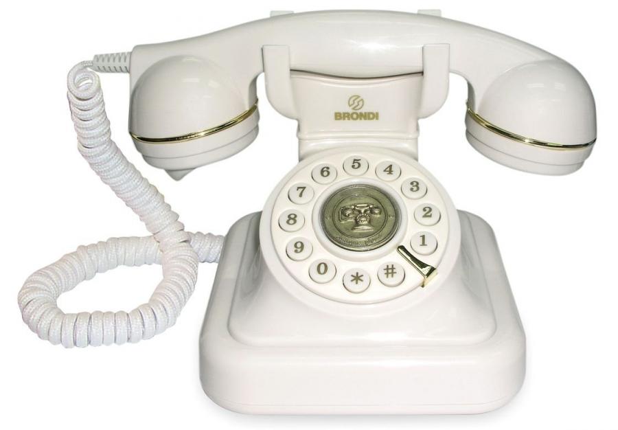 Telefono Fisso Brondi Vintage 20 Bianco