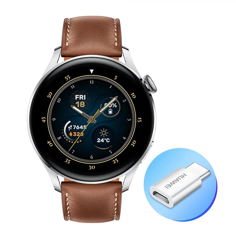 Huawei Watch 3 Smartwatch 4G eSIM Pelle Marrone