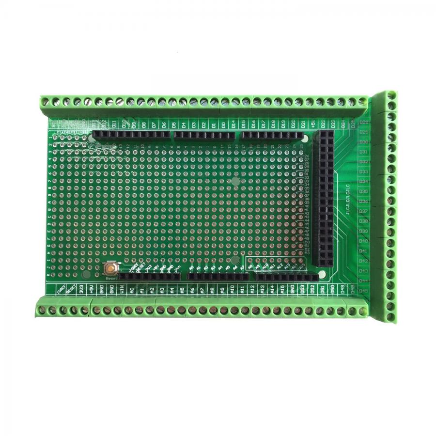 WINGONEER Prototype Screw/Terminal Block Shield Board Kit per Arduino Mega 2560 R3 DIY saldato
