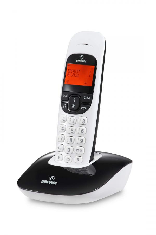 Brondi Nice - Telefono Cordless con Display e Funzione Eco Dect