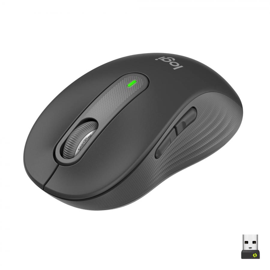 Logitech Signature M650 Mouse Wireless - Per Mani di Piccole Dimensioni - Grigio