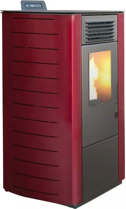 Stufa a Pellet Canalizzabile King 12C Bordeaux 10 kW