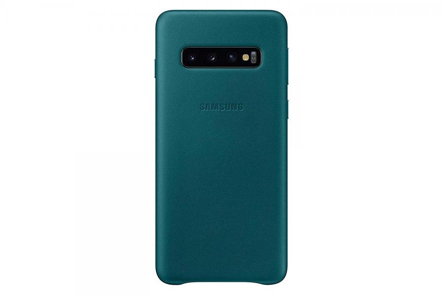 Samsung EF-VG975LGEGWW Custodia in Pelle per S10+, Verde