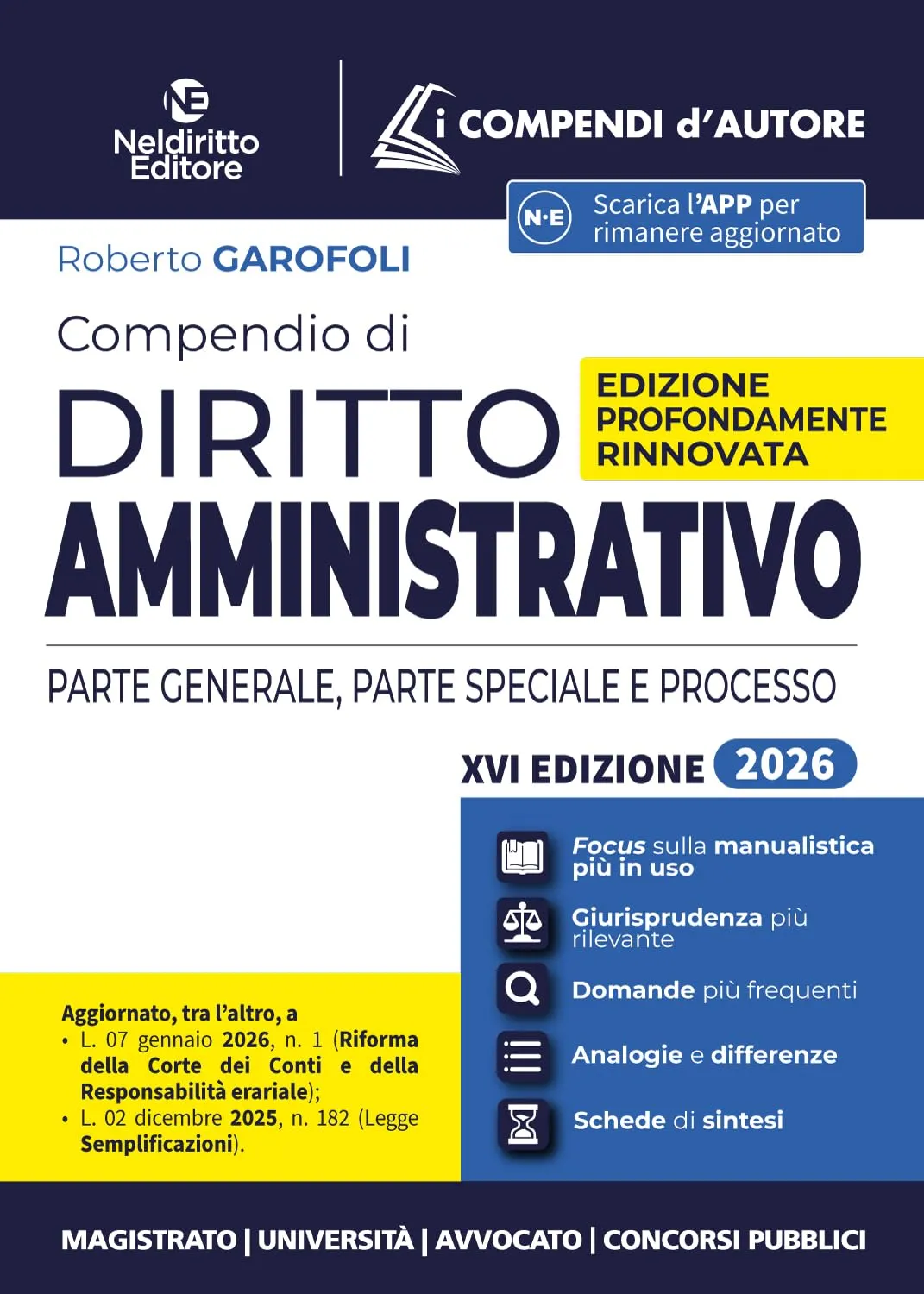 Compendio di diritto amministrativo 2026. Nuova edizione