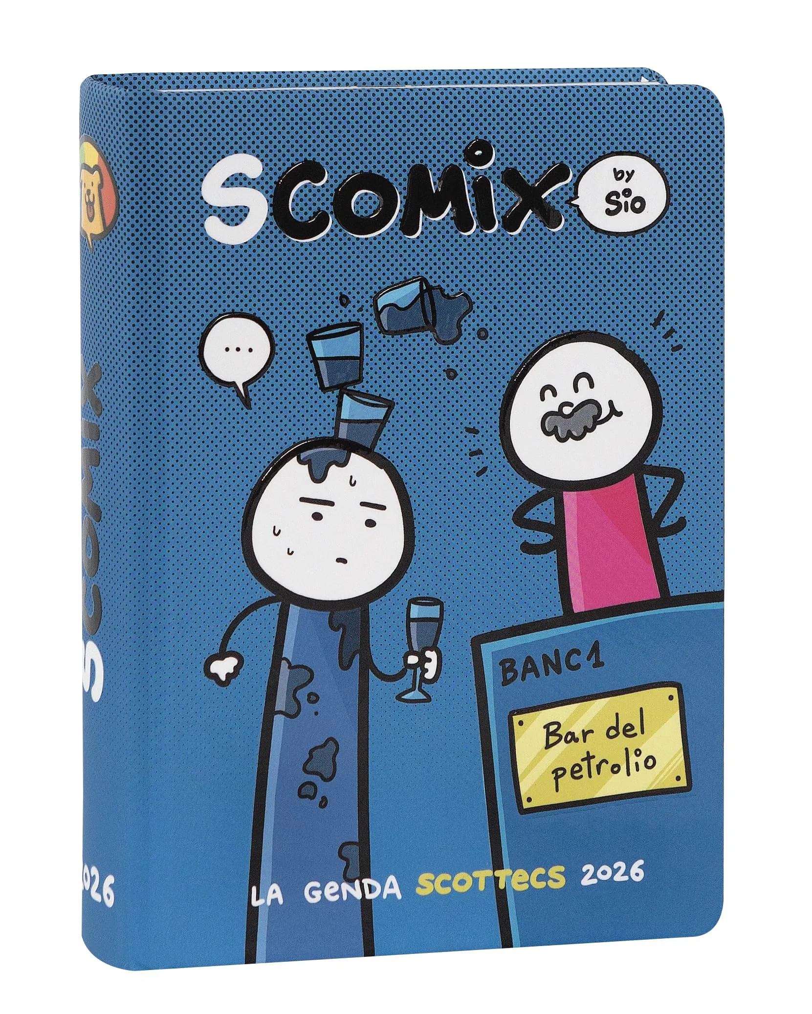 Comix Scottecs by Sio - Agenda Scolastica 16 Mesi 2025-2026, Petrolio