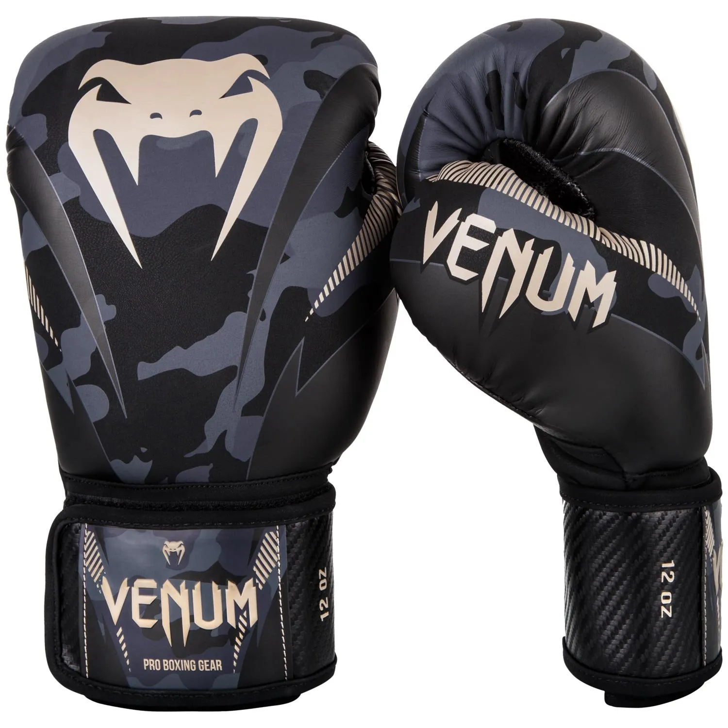 Venum Impact, Guanti da Boxe Uomo, Camuffamento/Sabbia, 14oz