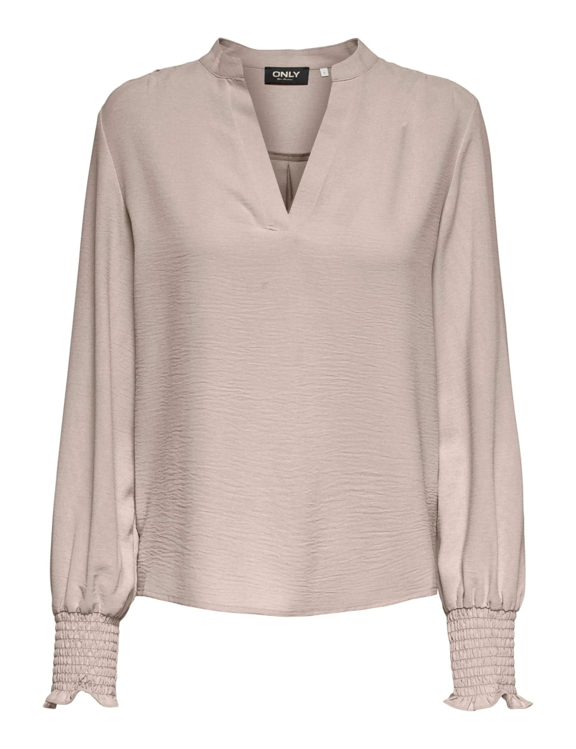 ONLY Onlmette Noos Wvn - Maglietta con Scollo a V da Donna, Gray Morn, S