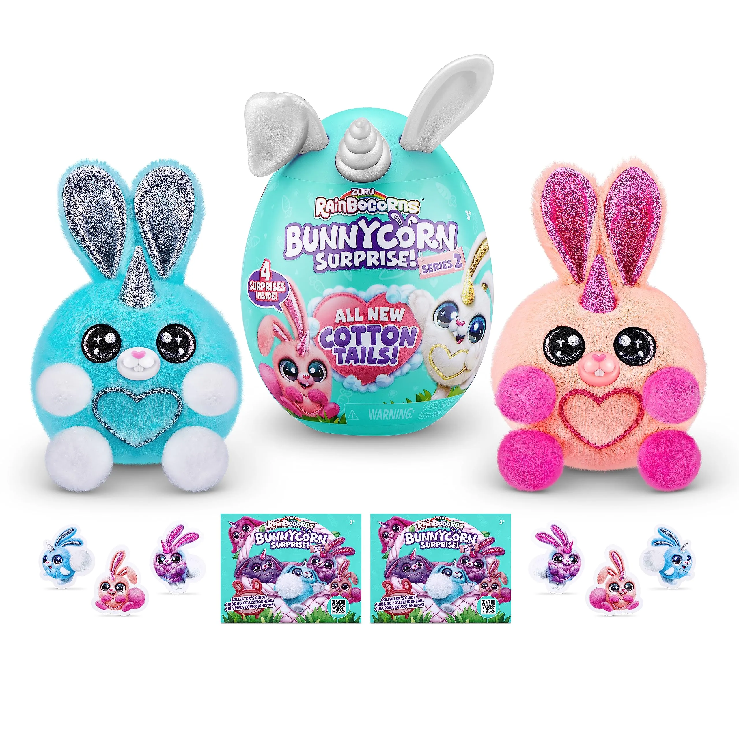 Rainbocorns Bunnycorn Surprise Series 2 - Coniglietti di Peluche da Collezione (Confezione da 2)