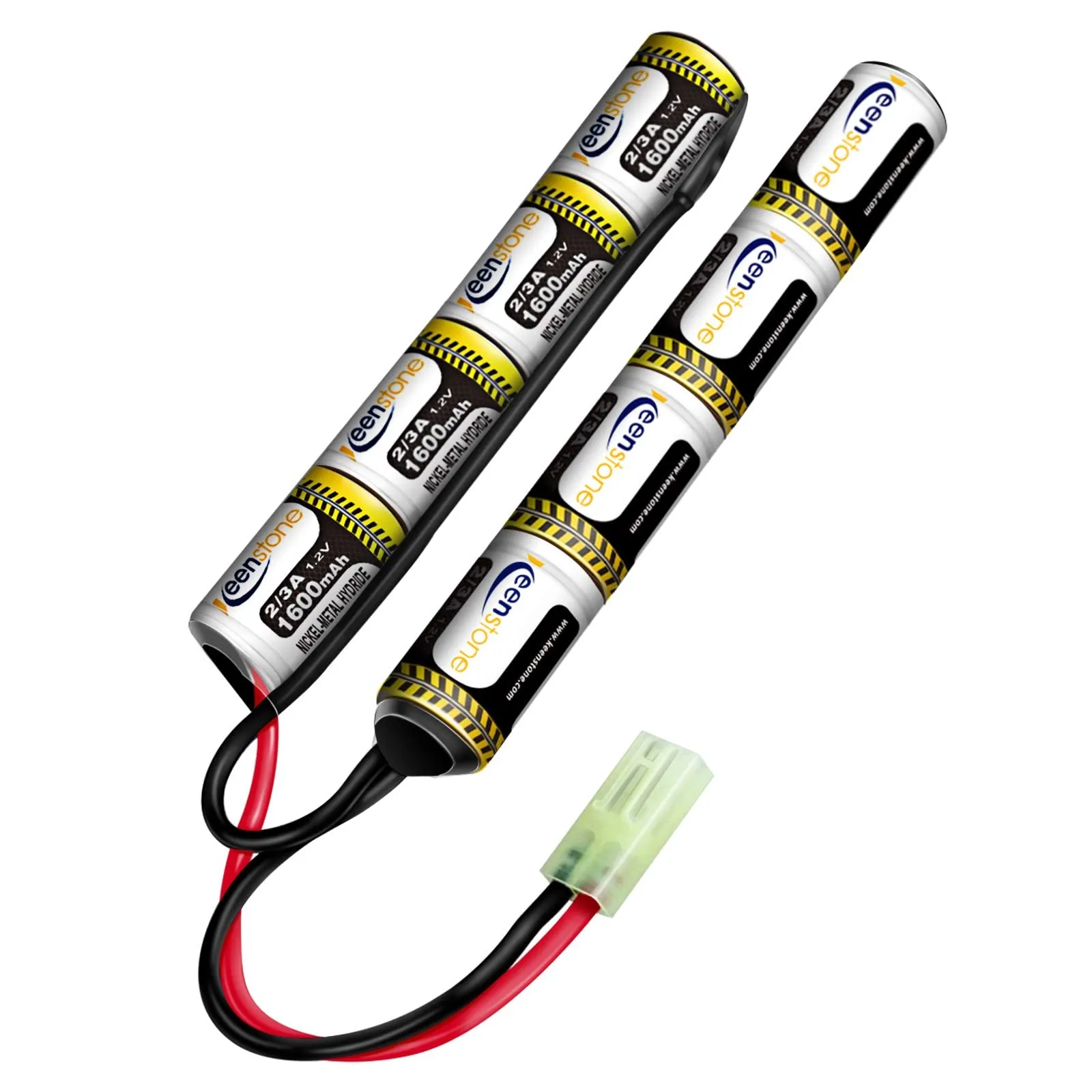 Batteria Airsoft NiMH 9.6V 1600mAh Mini con Connettore Mini Keenstone