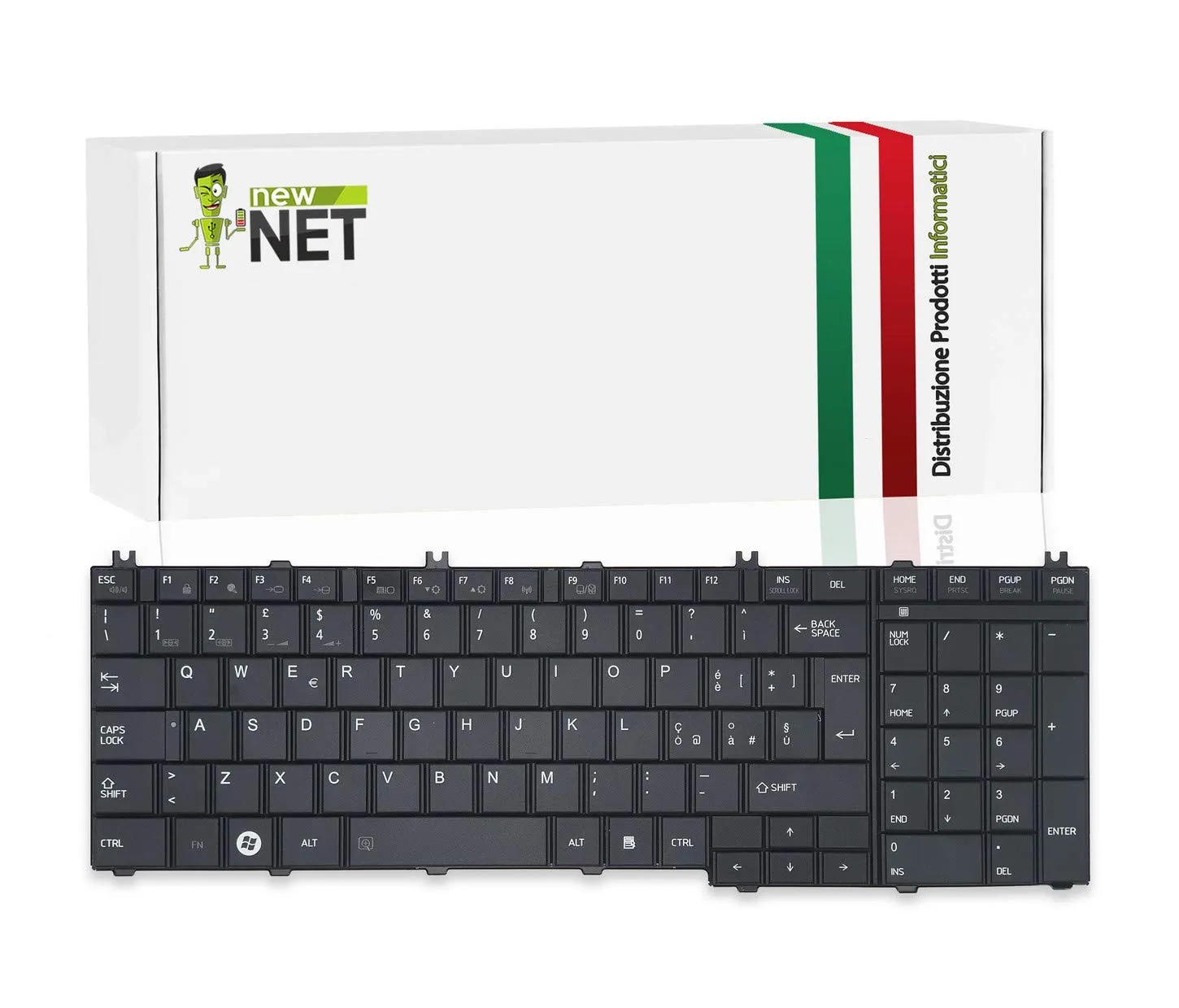 Tastiera Italiana Compatibile con Notebook Toshiba Satellite Serie L