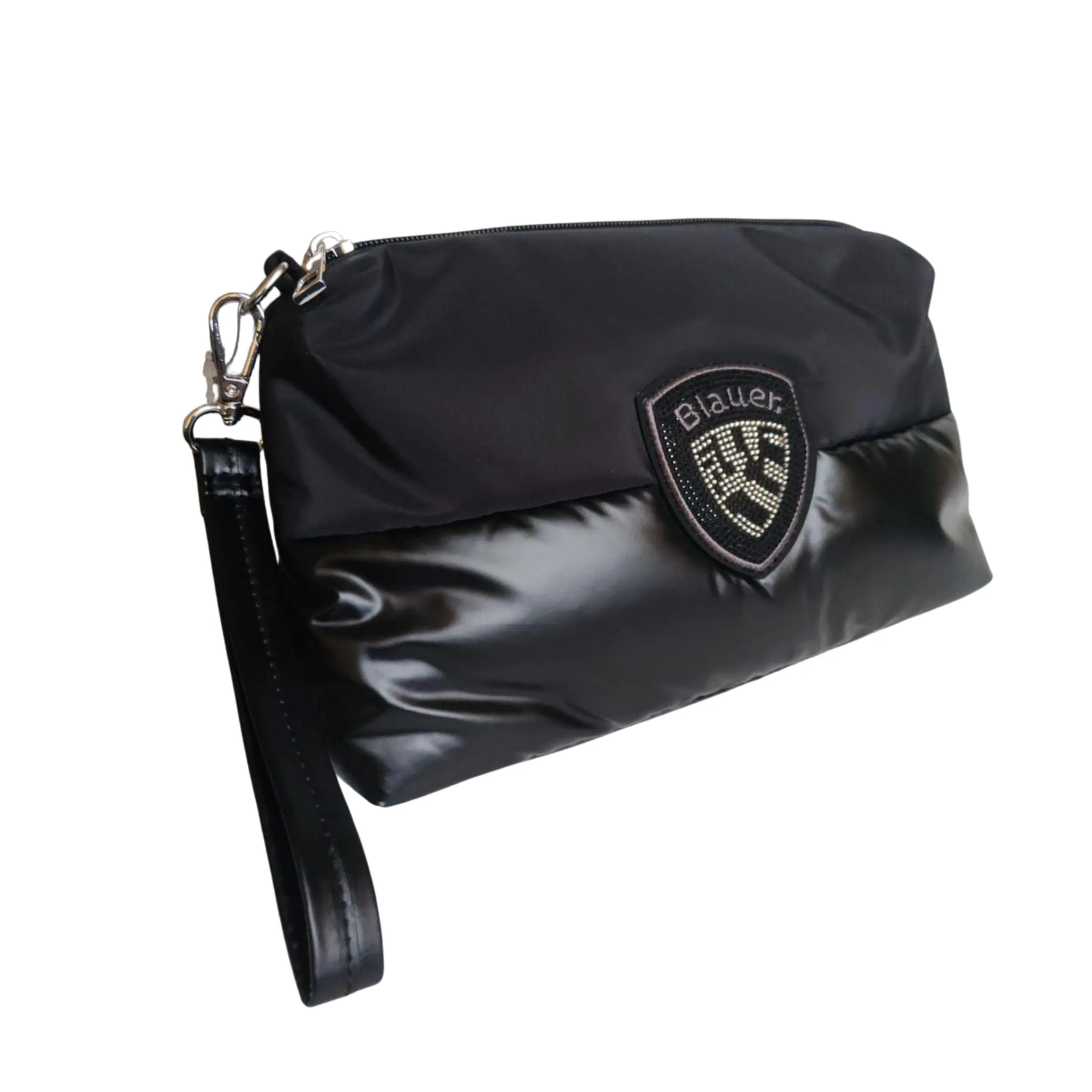 Blauer Pochette Mira: L'Eleganza Pratica in Ecopelle Nera
