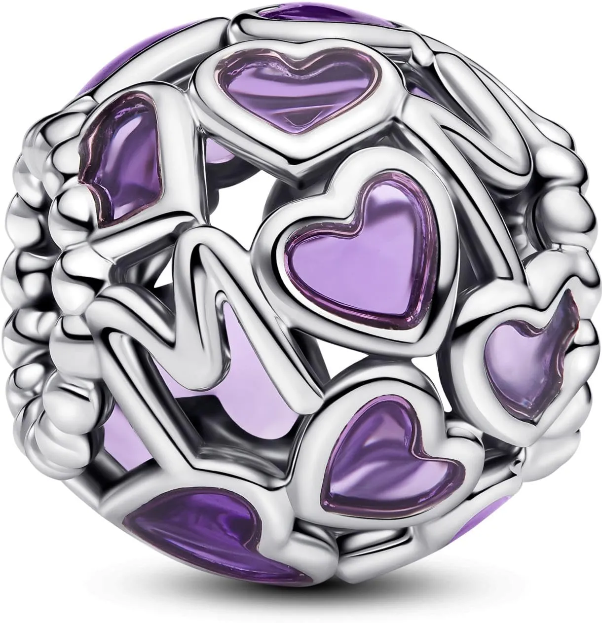 Charm Pendente Cuore Aperto Mamma Smaltato - Pandora Moments