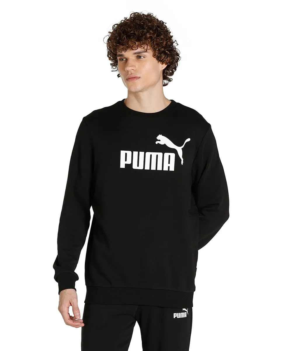 Puma Ess Big Logo Crew TR Felpa Uomo