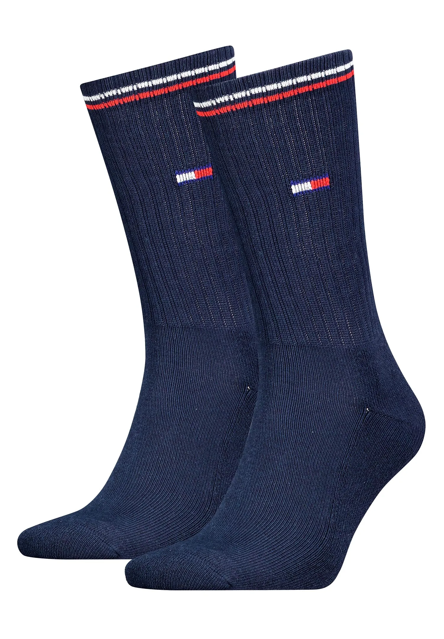Tommy Hilfiger Crew Calzini Unisex - Adulto, Navy