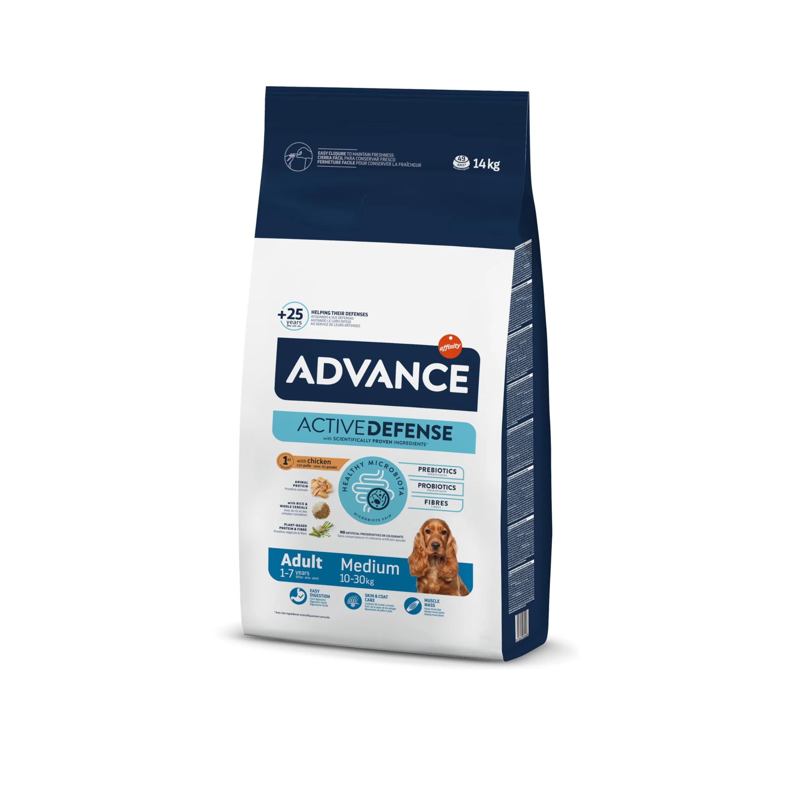 Advance Cane Adult Medium Alimento Completo per Cani di Taglia Media - 14 kg